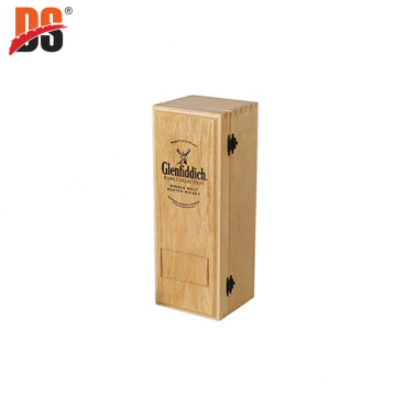 China Wholesale Custom Laser Engraved Logo Oak Single Luxury Vintage Bulk Gift Wooden Wine Box